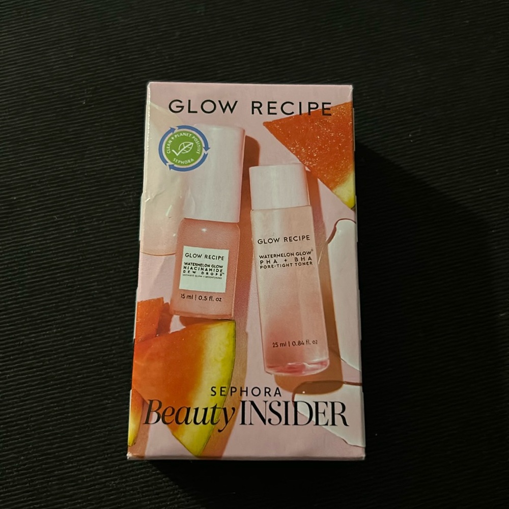NIB Glow Recipe Watermelon Glow Dew Drops & Toner Sephora Birthday Set